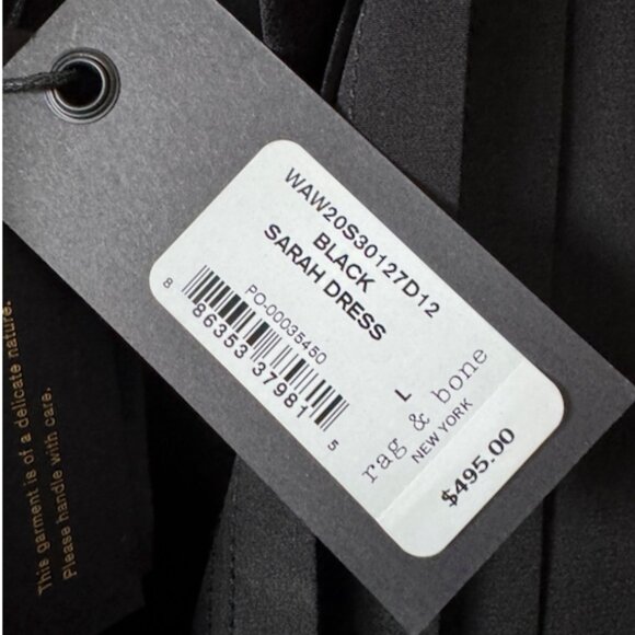 Rag & Bone Sarah Classic-Fit Plissé Sleeveless Silk Shirtdress - Picture 9 of 10